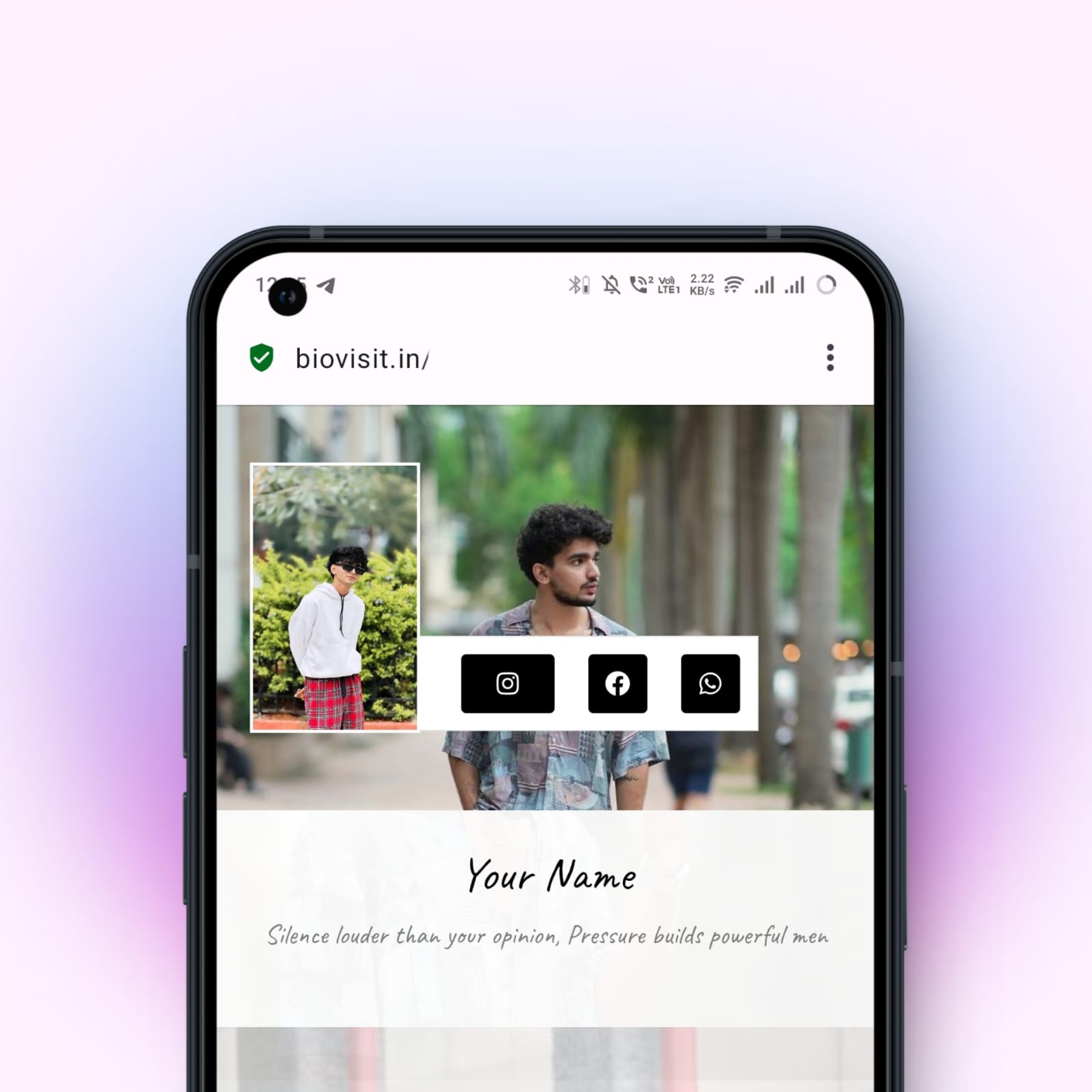Instagram Bio Website